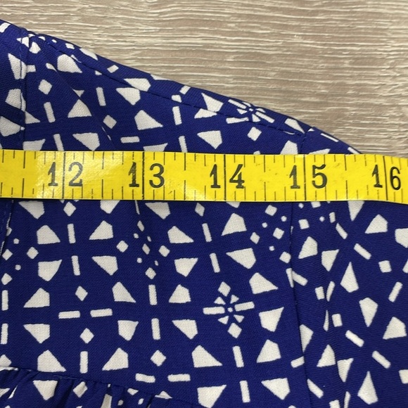 41 Hawthorn Shirt Dress 3/4 Sleeve Roll Tab Button Front M - Picture 8 of 16